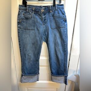 DKNY Women's Cropped Blue Jeans